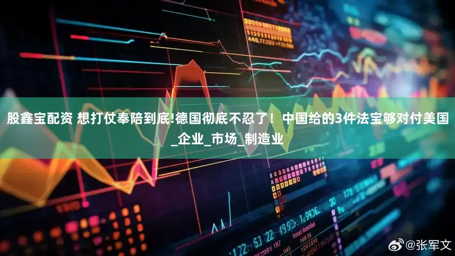 股鑫宝配资 想打仗奉陪到底!德国彻底不忍了！中国给的3件法宝够对付美国_企业_市场_制造业