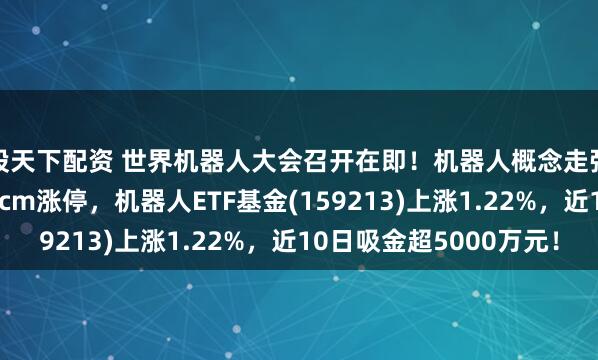 股天下配资 世界机器人大会召开在即！机器人概念走强，东杰智能连续20cm涨停，机器人ETF基金(159213)上涨1.22%，近10日吸金超5000万元！